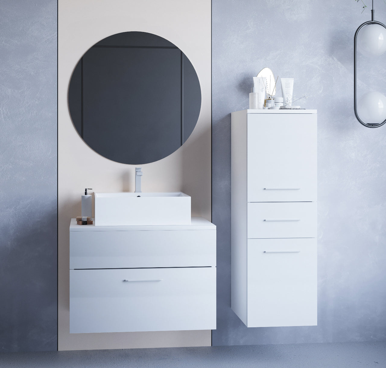 Bathroom BUSTO white gloss