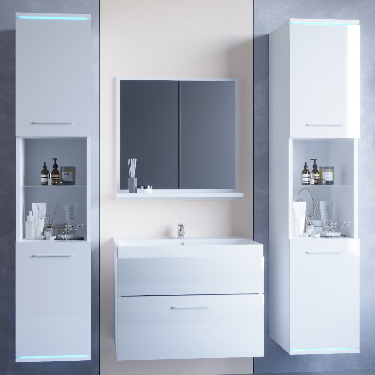 Bathroom DUO white gloss