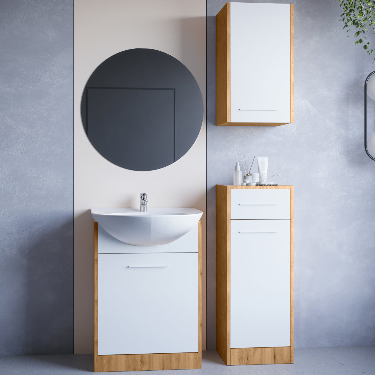 Bathroom NEPPA artisan oak / white