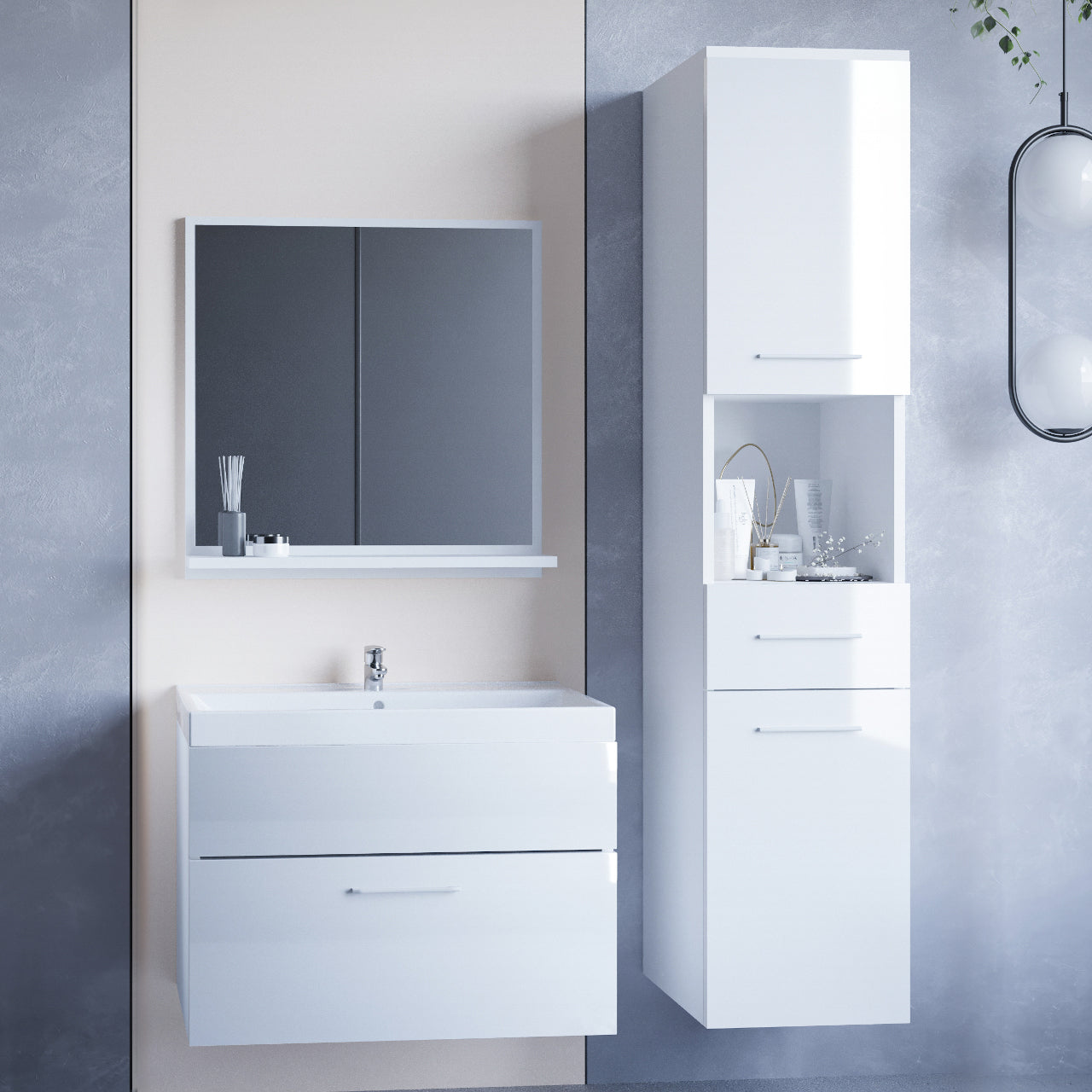 Bathroom TIPO white gloss