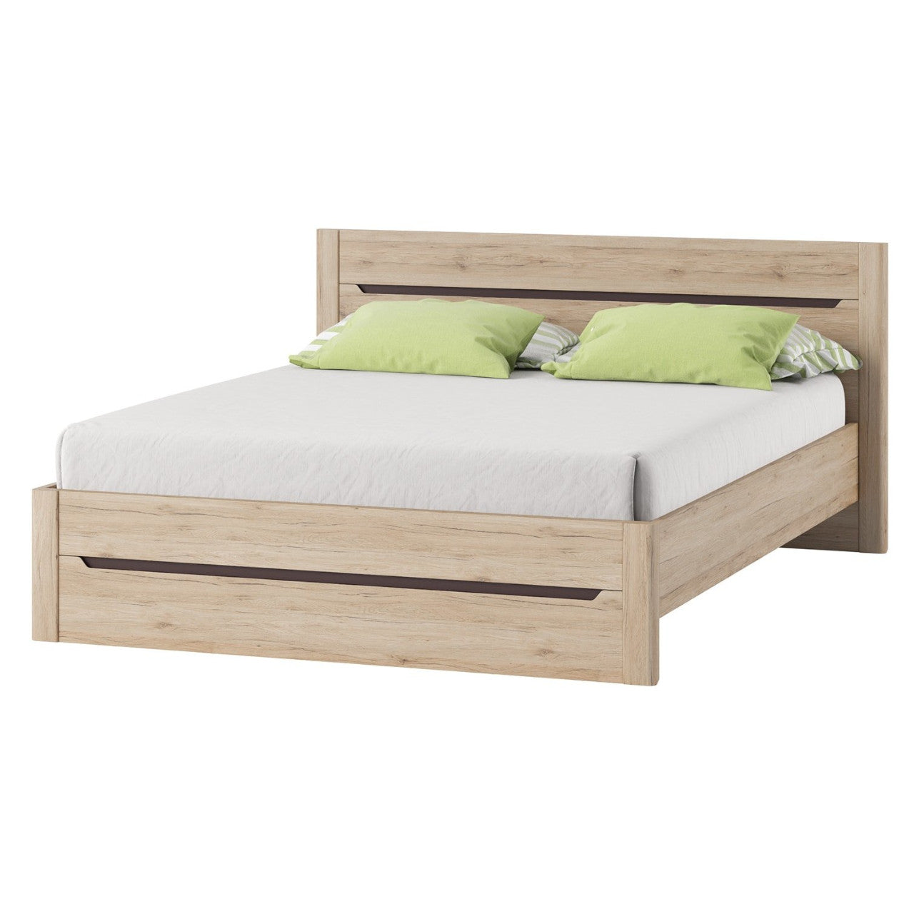 Bed 140x200 DESJO DS16 san remo oak