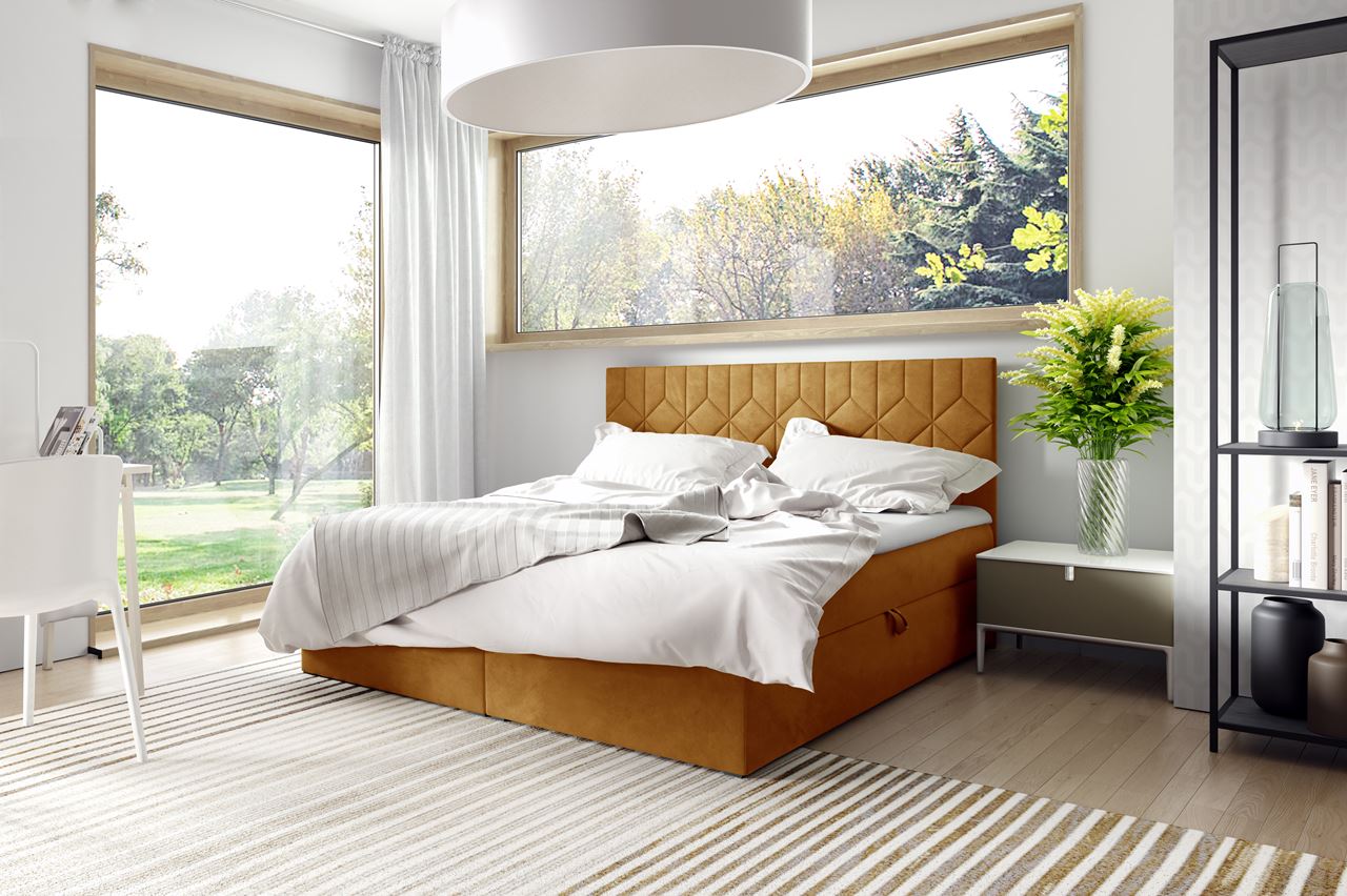 Continental bed 120x200 FIORE fresh 37