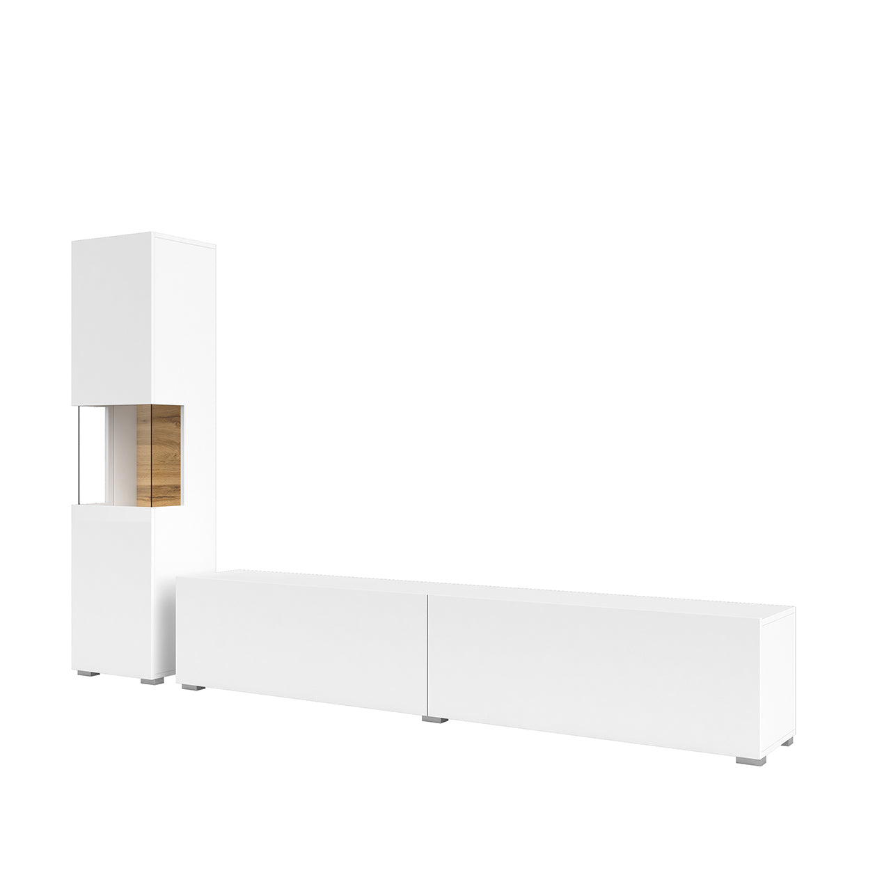 Wall unit AVA 09 wotan oak / white