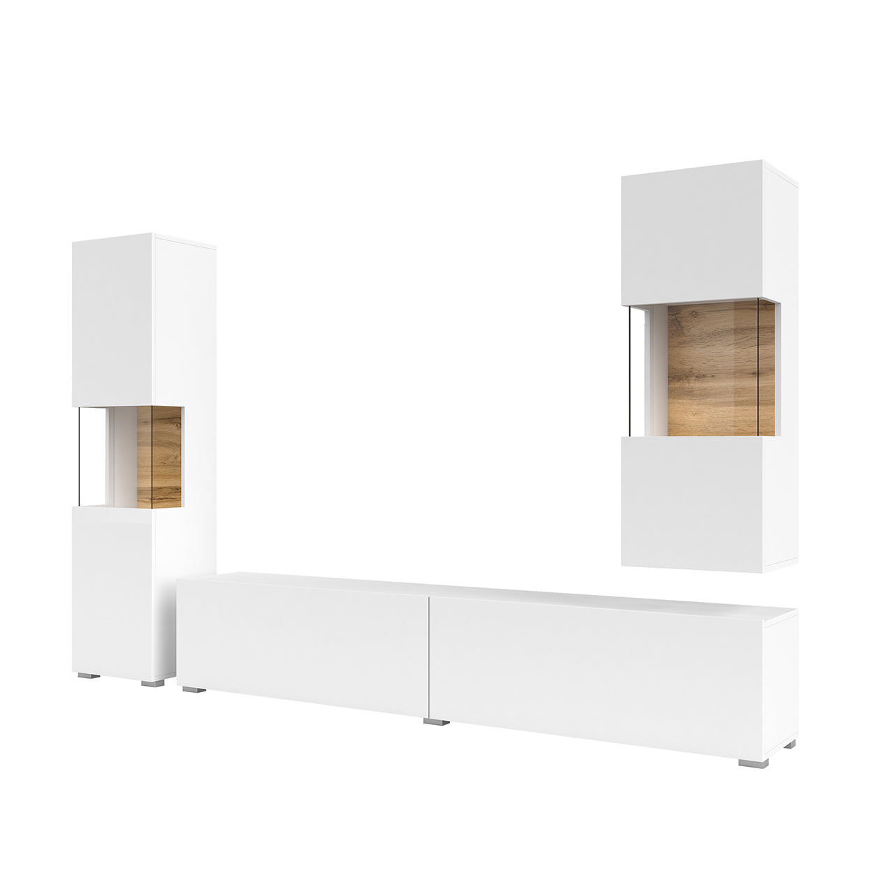 Wall unit AVA 10 wotan oak / white