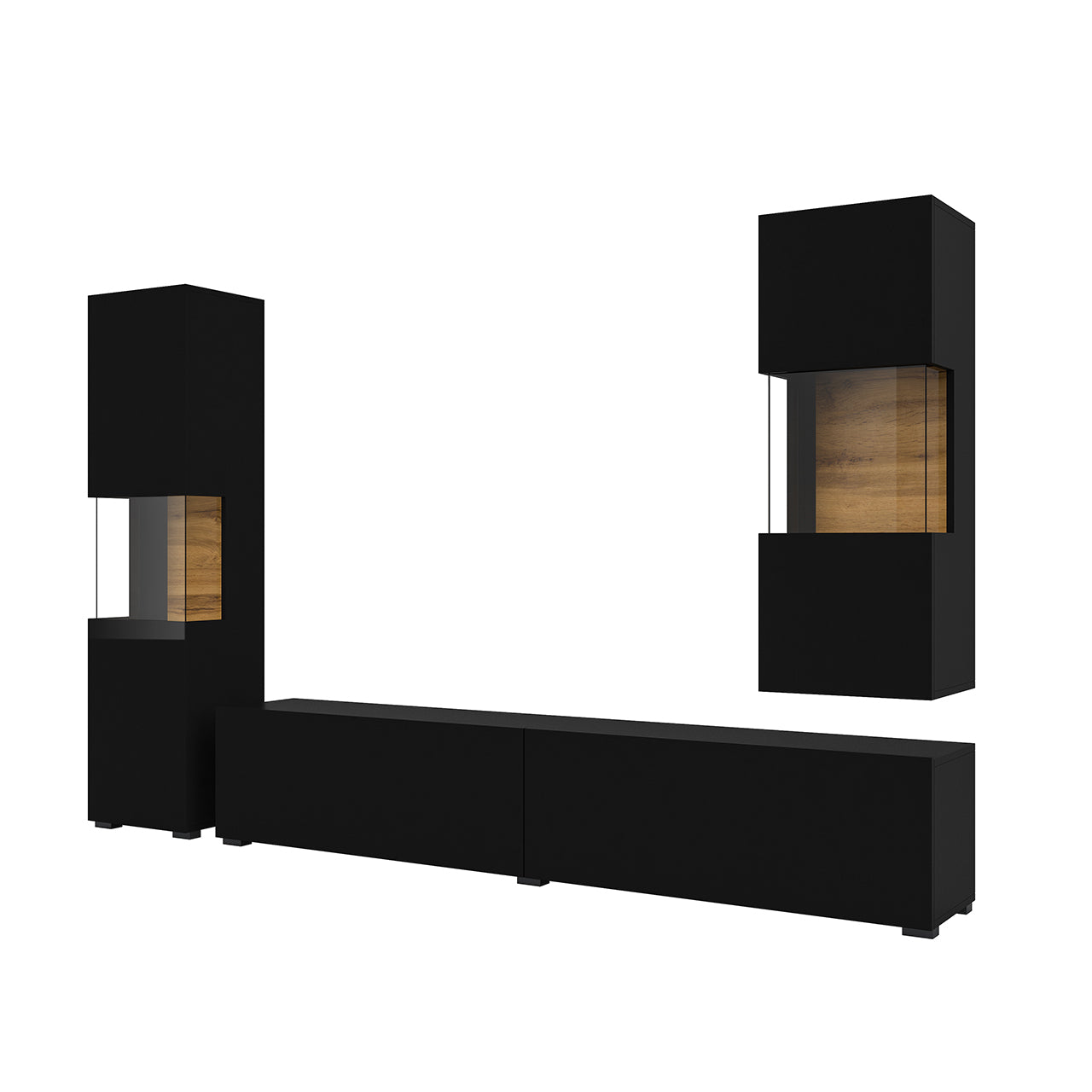 Wall unit AVA 10 wotan oak / black