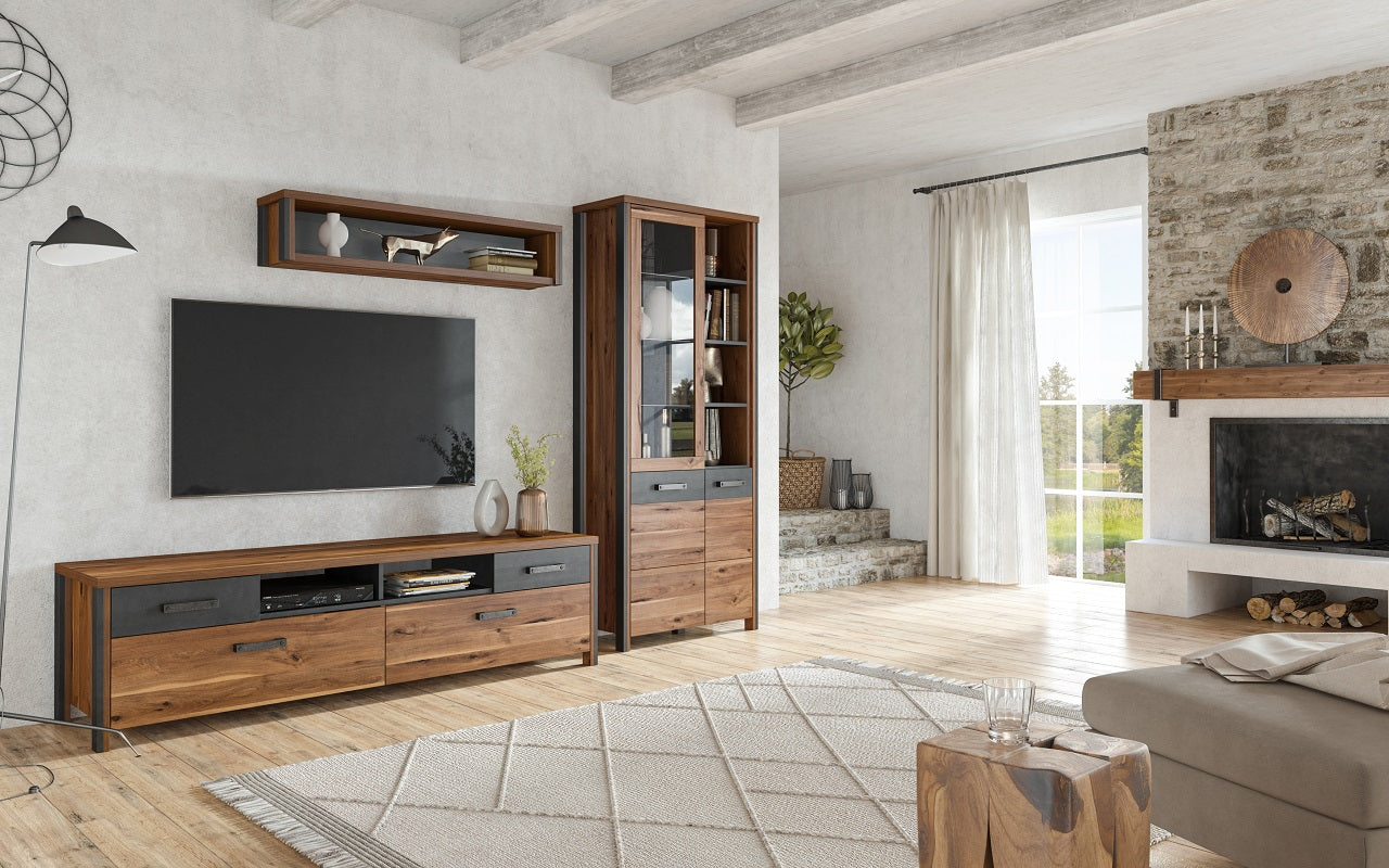 Wall unit BUFFALO BF10 royalis oak / matera