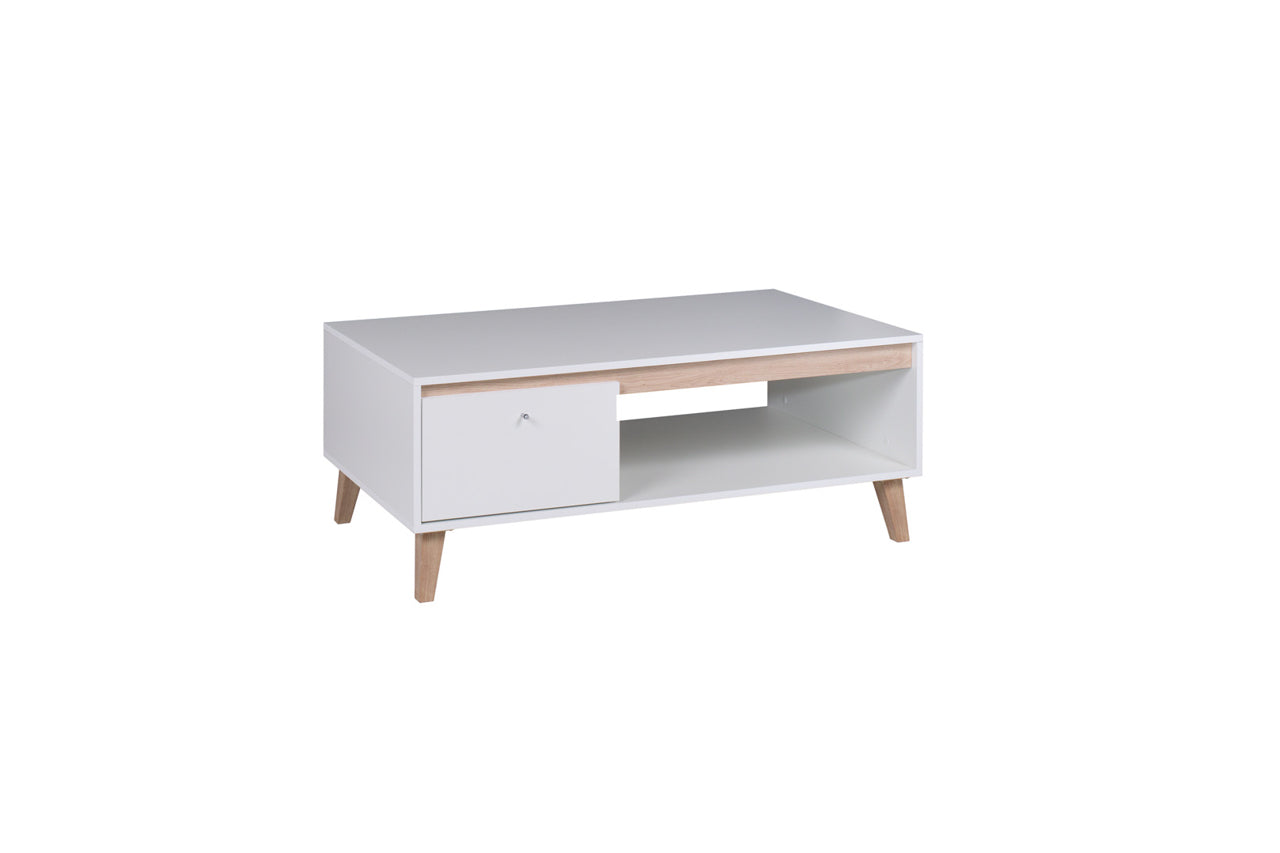 BJ8 Coffee Table BJORN White/San remo light