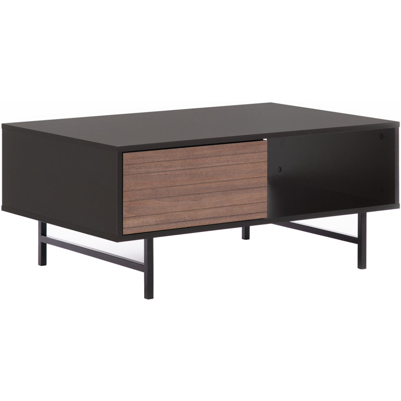 Coffee table PREGGIO PG02 black / captains deck