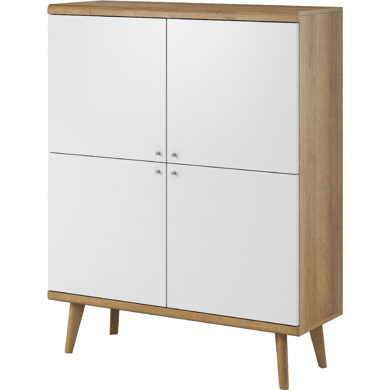 Chest of drawers PRIMO 06 riviera oak / white