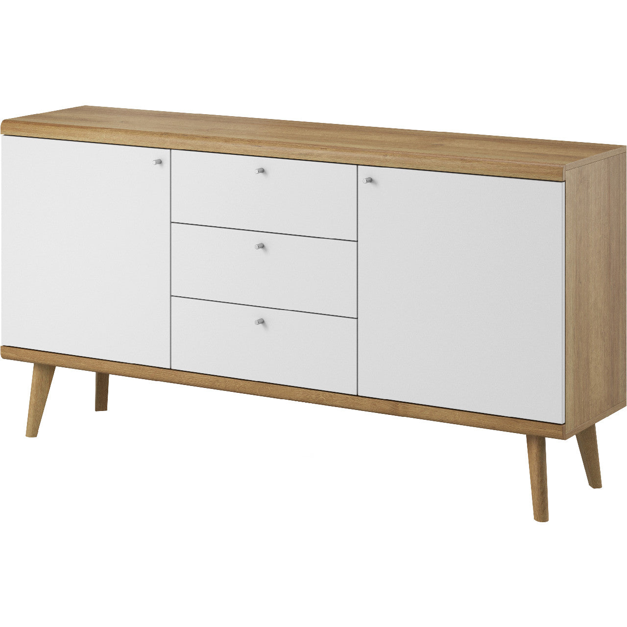 Chest of drawers PRIMO 08 riviera oak / white