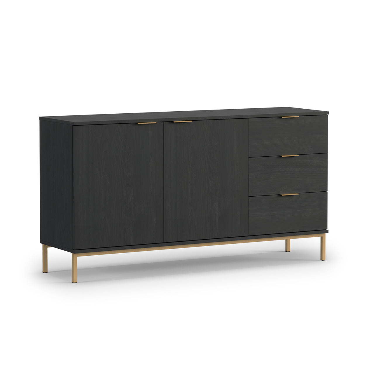 Chest of Drawers PULA PL01 portland ash black