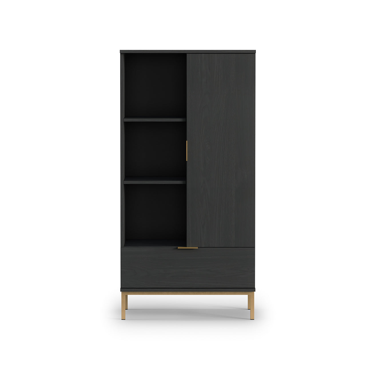 Bookshelf PULA PL05 portland ash black