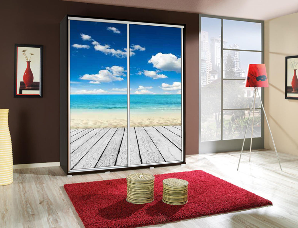 Sliding Wardrobe PENELOPA 155 BEACH