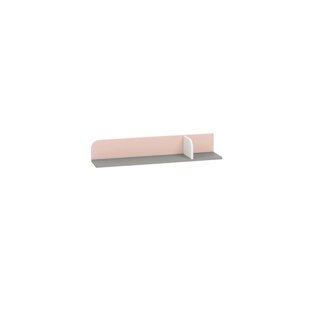 Wall Shelf AIQ AQ15 92 grey platinum / white / powder pink