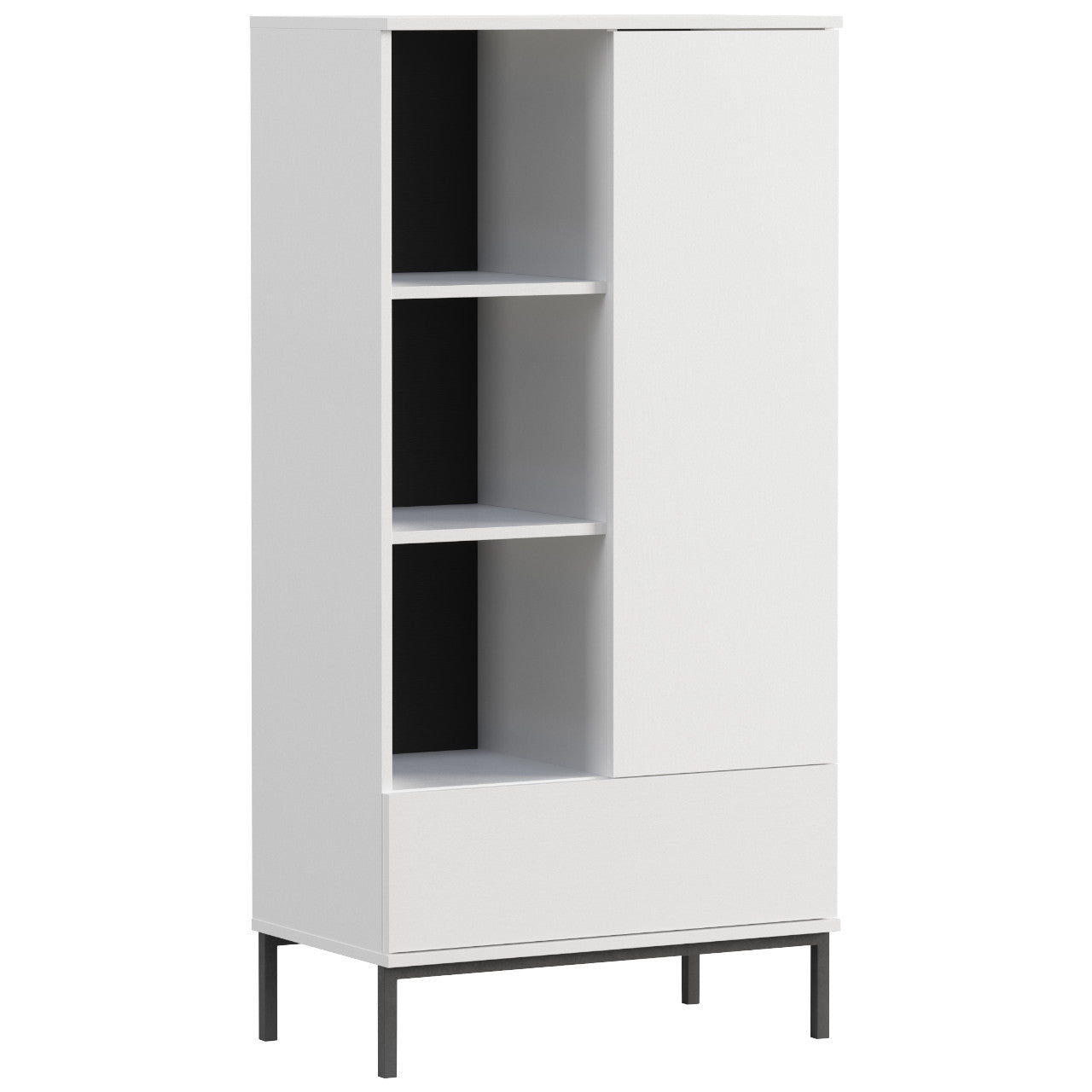 Bookshelf QUERTY QT03 white