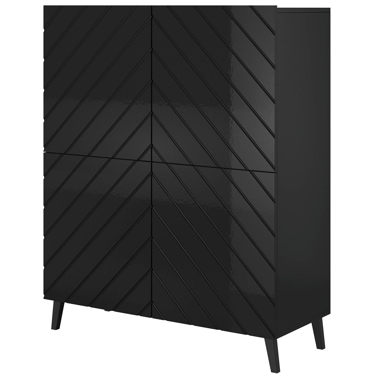 Bookcase ABETO 100 black