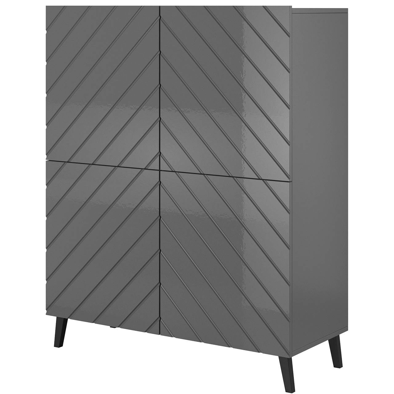 Bookcase ABETO 100 graphite