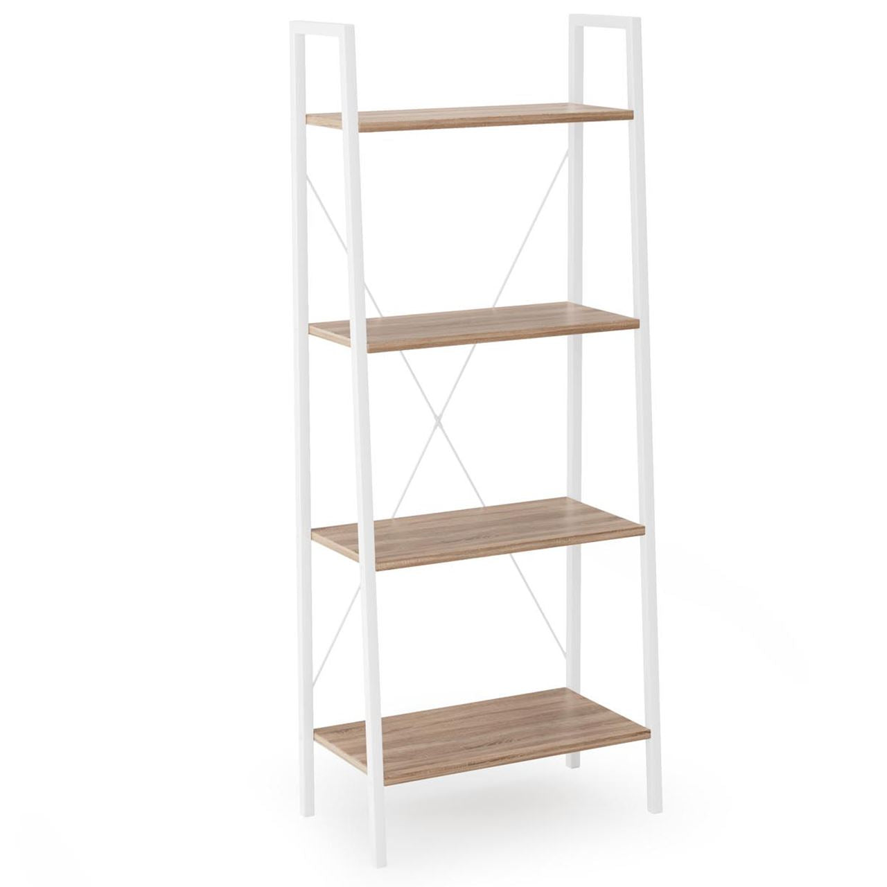 Bookshelf NARVIK REG2 white / oak sonoma