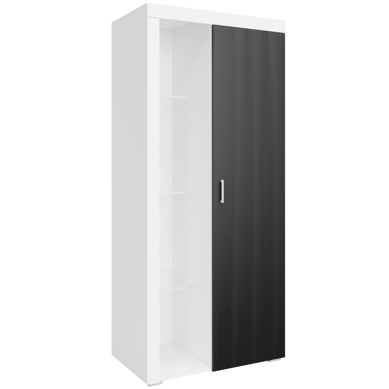 Bookcase SAMBA II SM2 white / black gloss