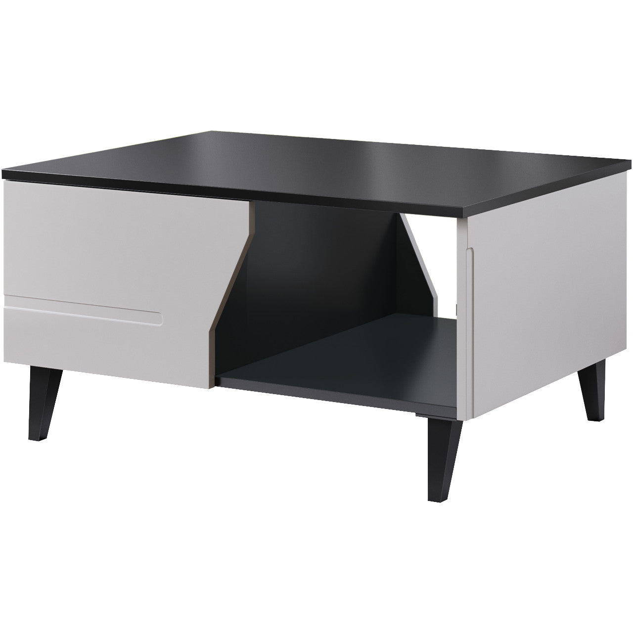 Coffee Table GRANADA light grey / black