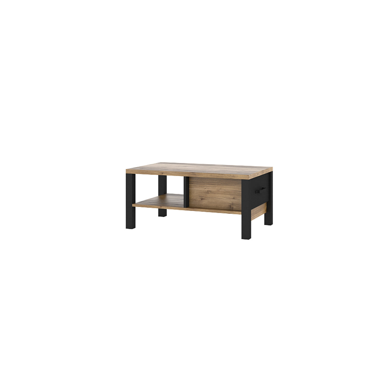 Coffee table OLIN OI99 appenzeller fichte / black