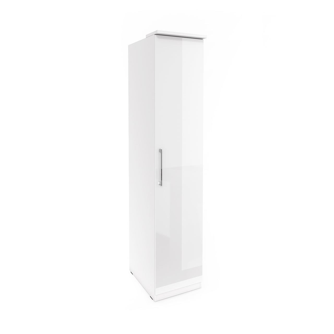 Wardrobe OPTIMA OP17 white / white gloss