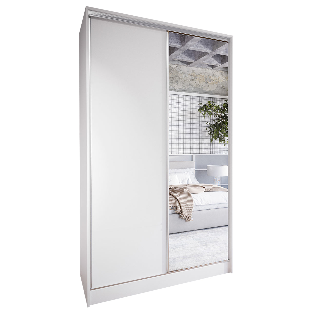 Sliding Wardrobe CORINA A 120 white