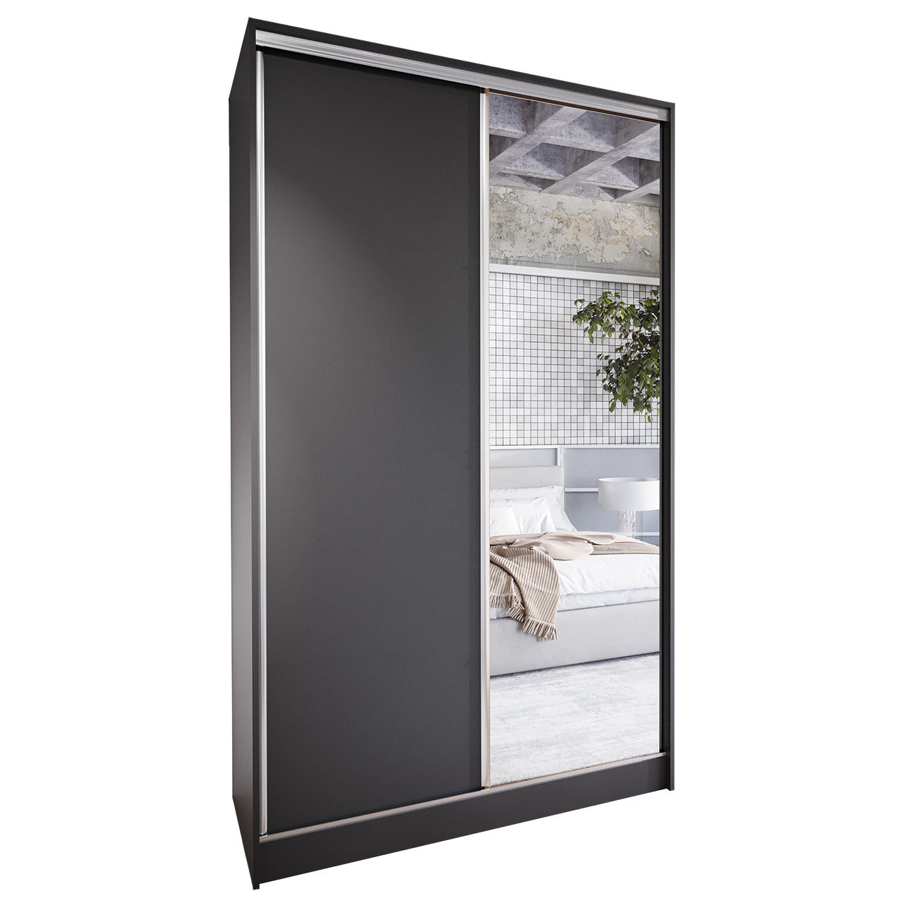 Sliding Wardrobe CORINA A 120 black