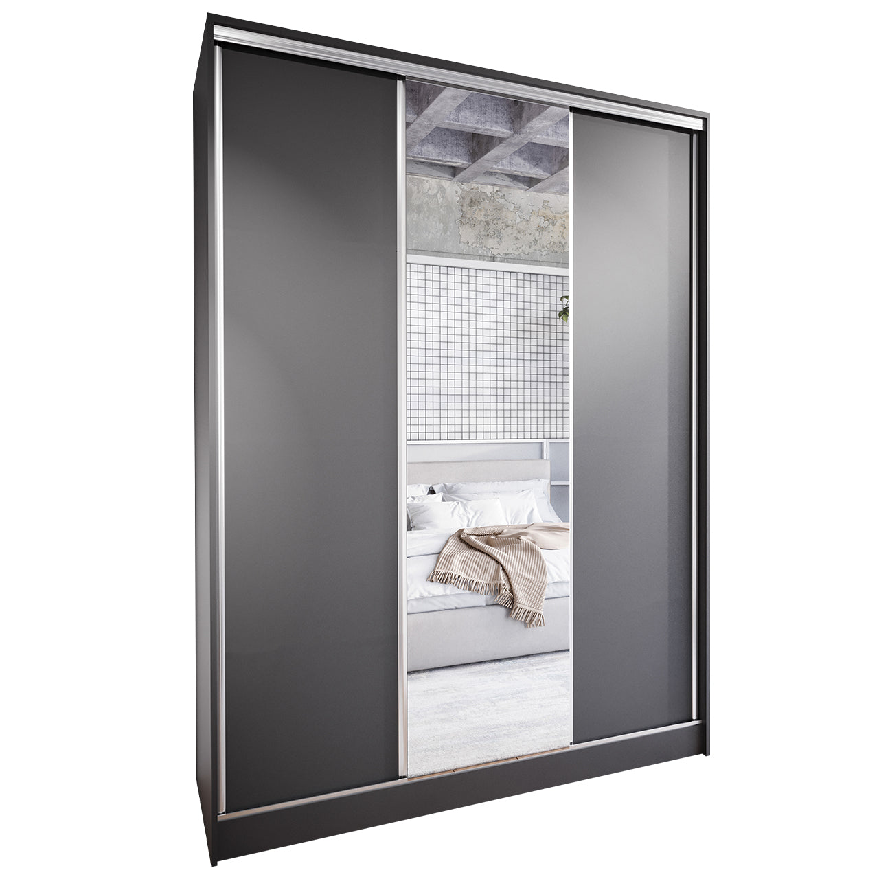 Sliding Wardrobe CORINA A 150 black