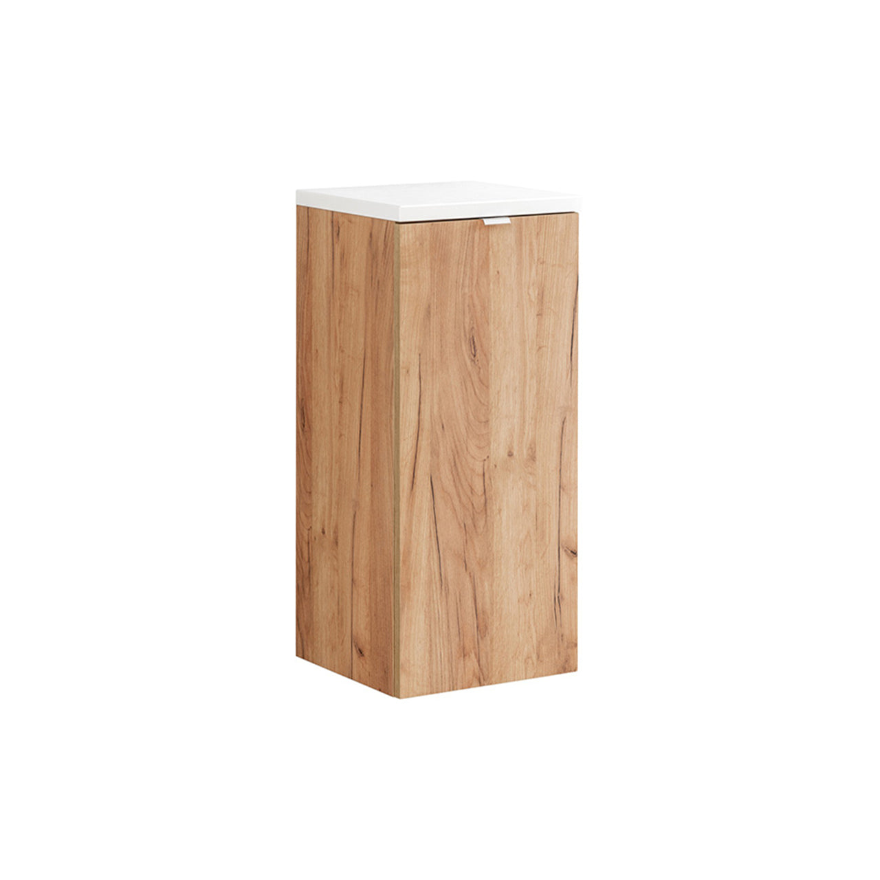 Bathroom Cabinet with laundry basket FORT 811 golden oak