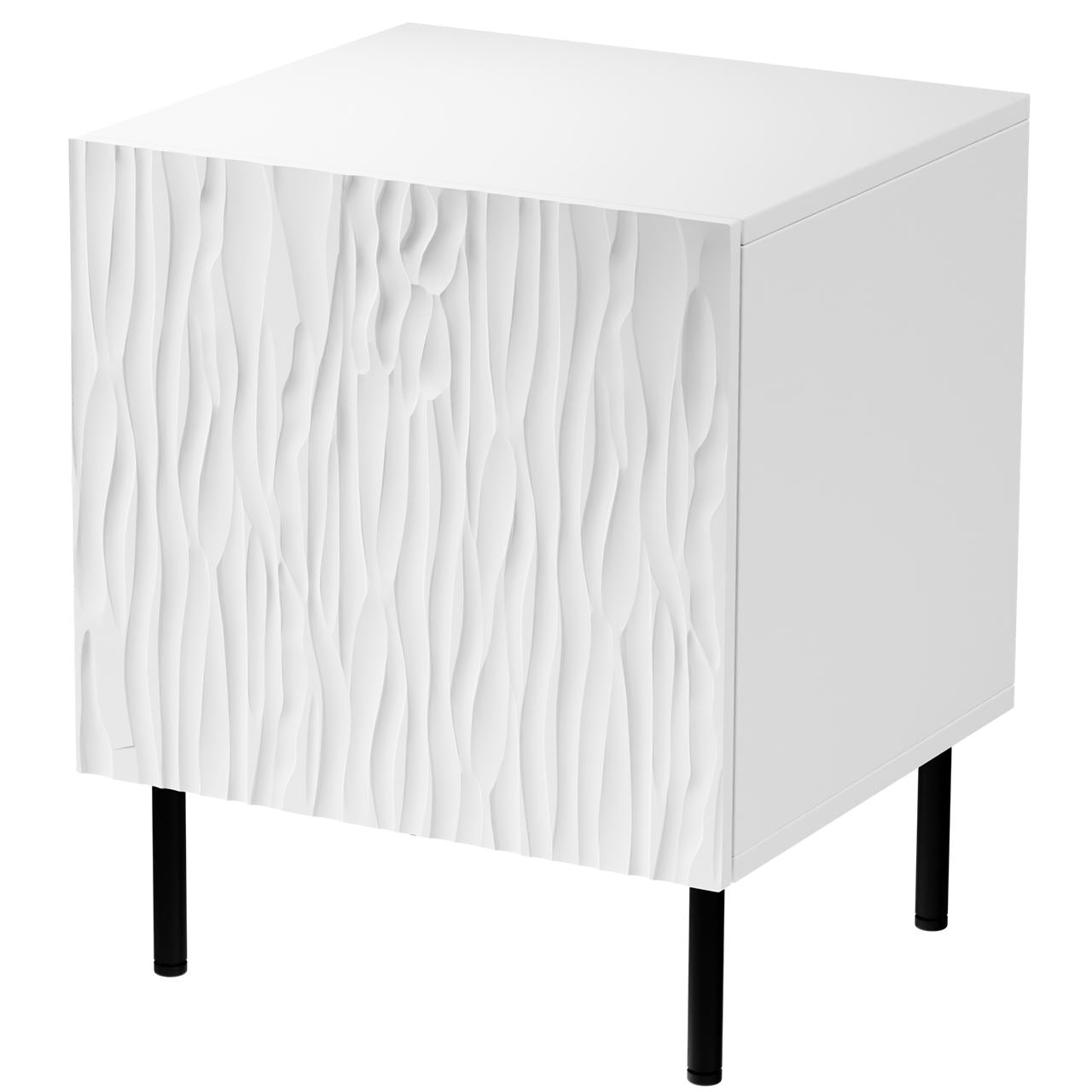 Bedside table JUNGLE white matt 2pcs