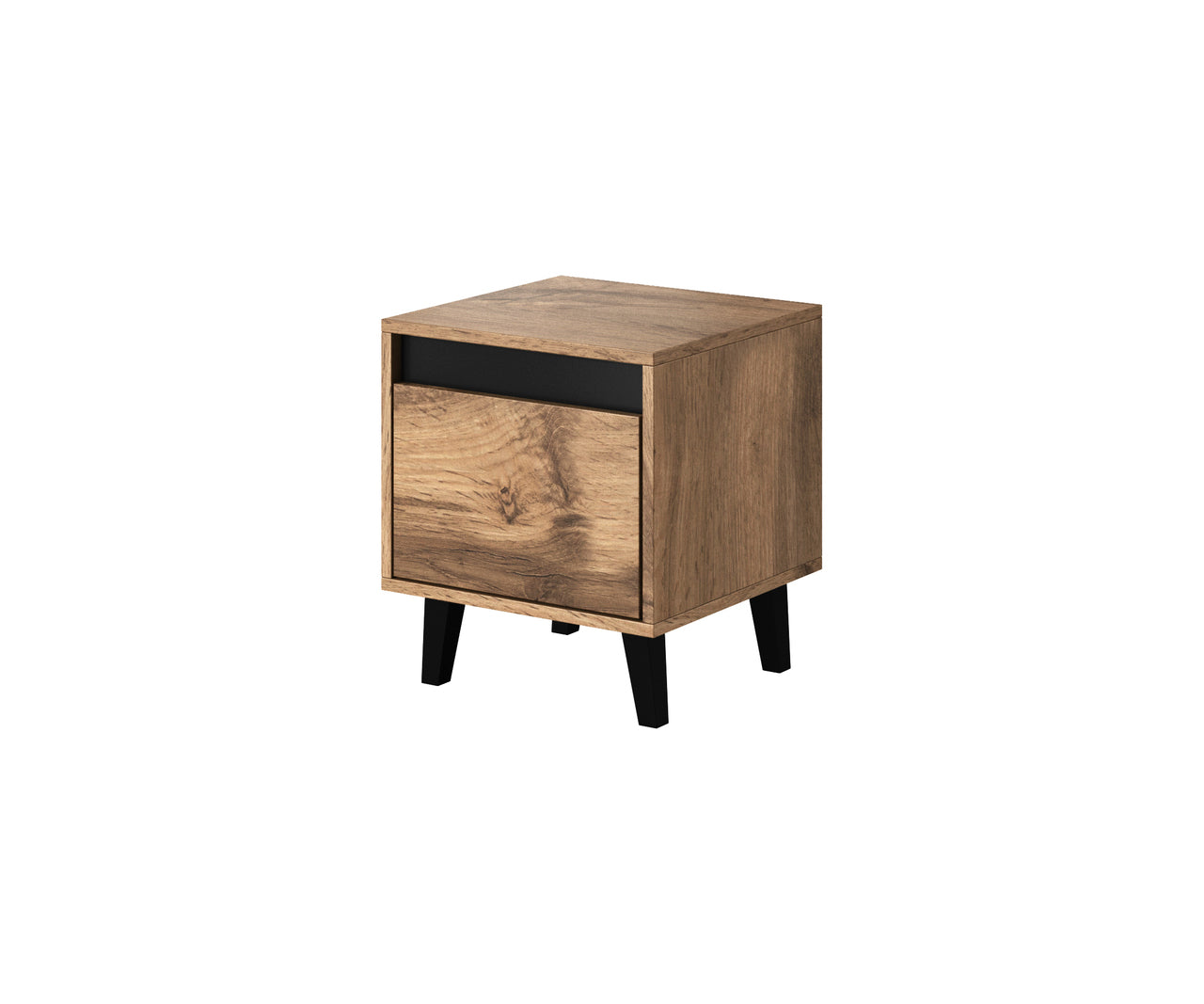 Bedside table NORD oak wotan / anthracite 2pcs