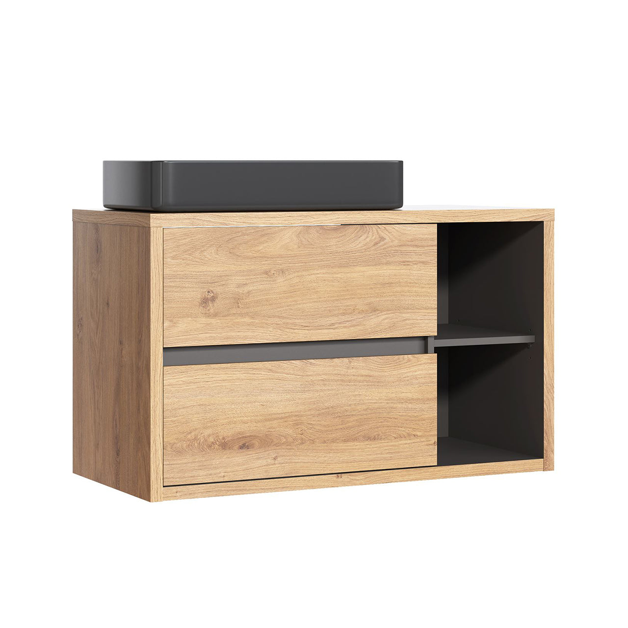 Vanity Unit PAROS 823 shetland oak / graphite