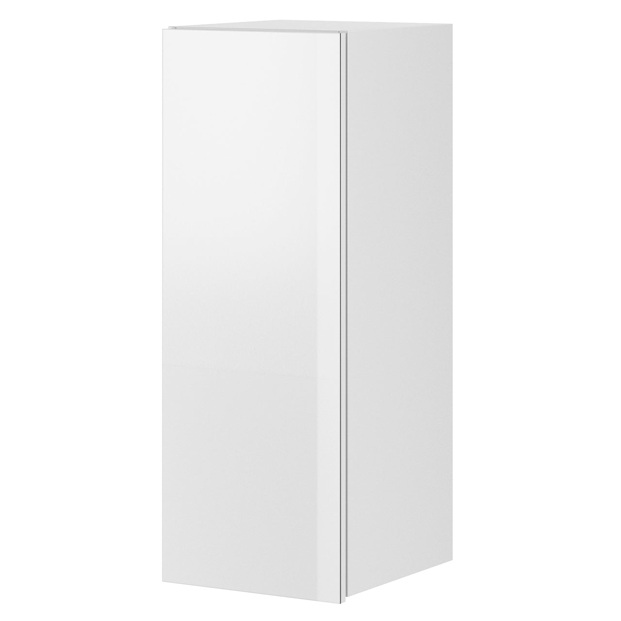 Wall mounted cabinet HELIO HE08 white / white glass