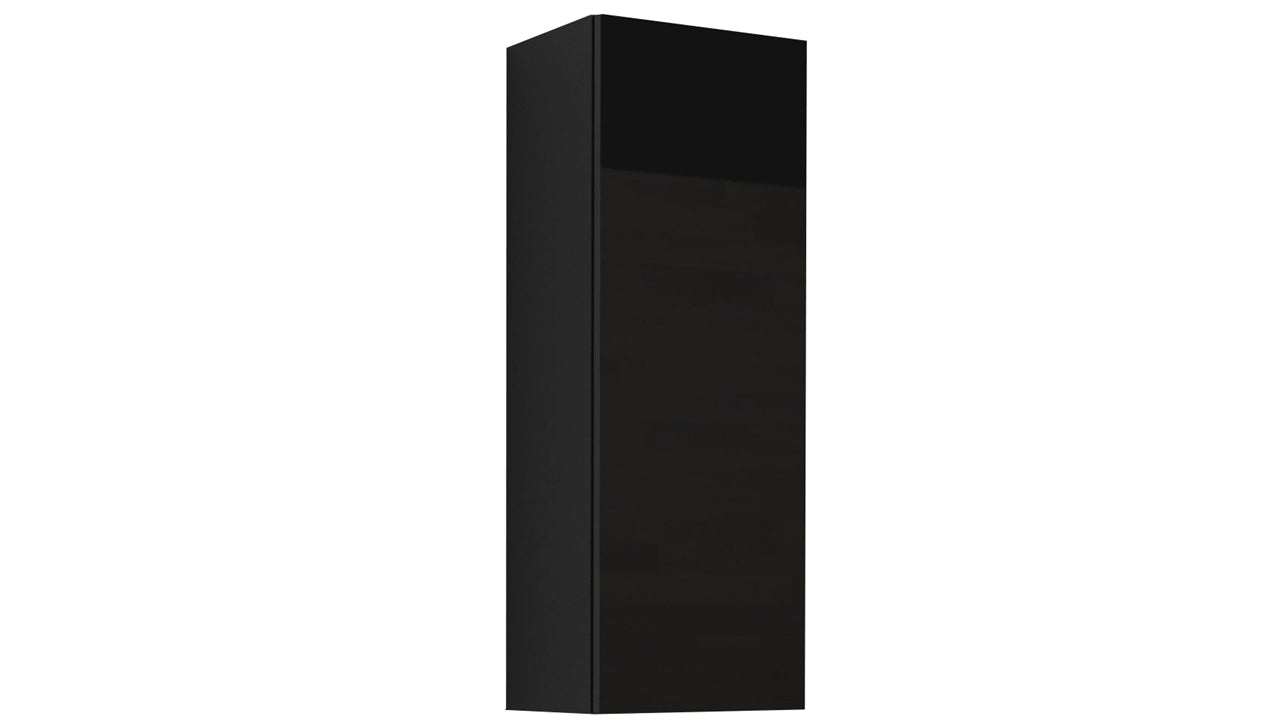 Wall mounted cabinet VIGO 90 VG5D black gloss