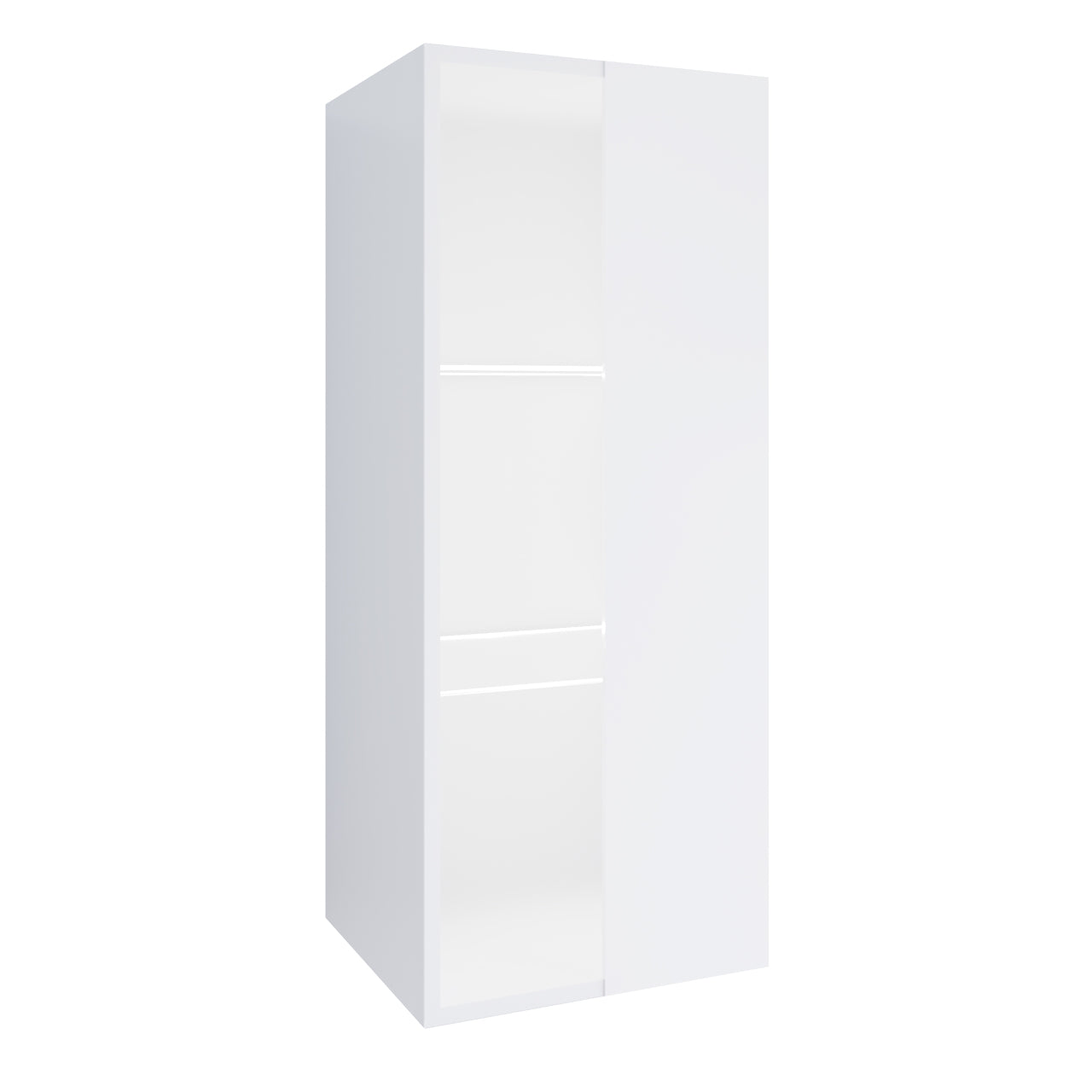 Wall mounted display cabinet ONIVIO ON6A white gloss