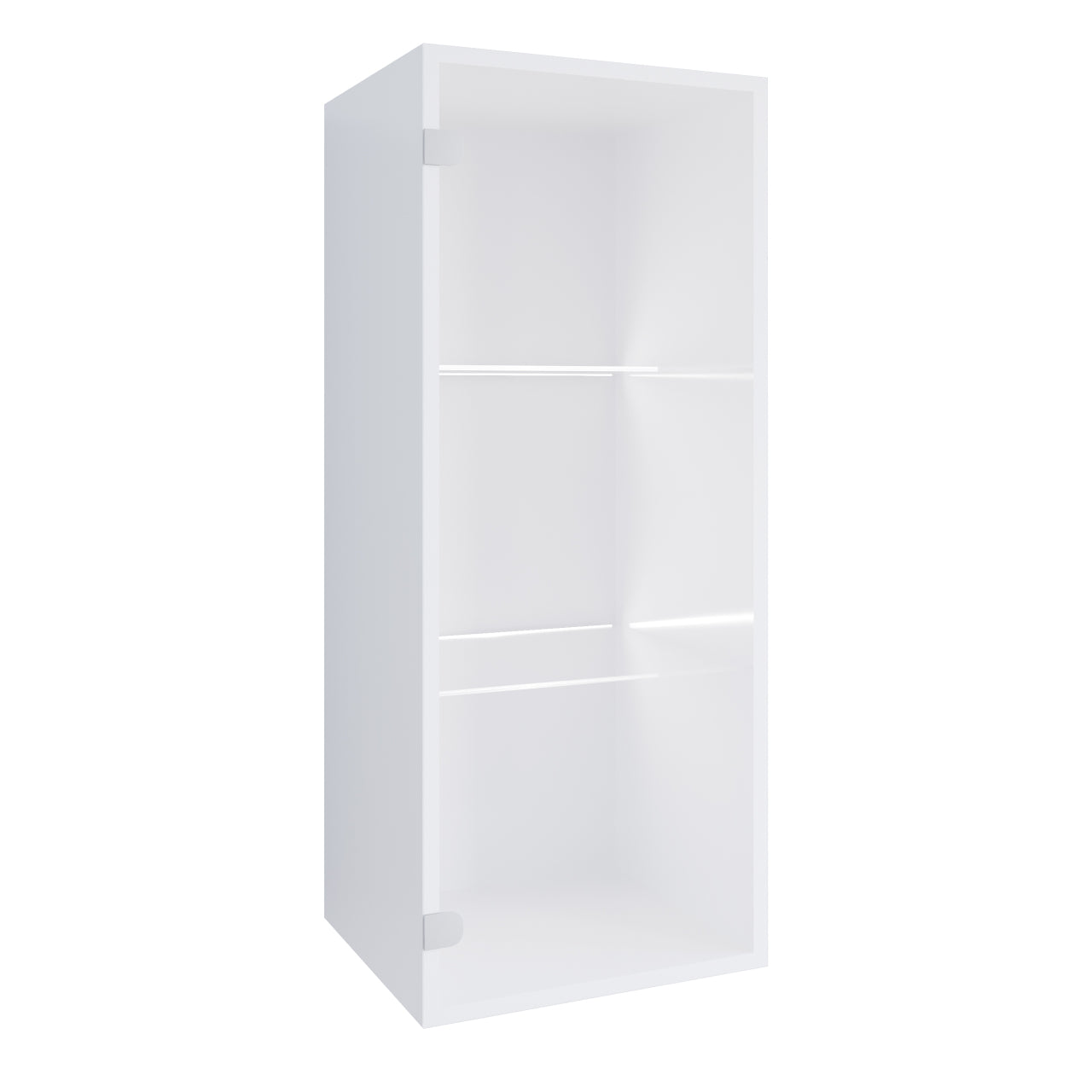 Wall mounted display cabinet ONIVIO ON7 white gloss