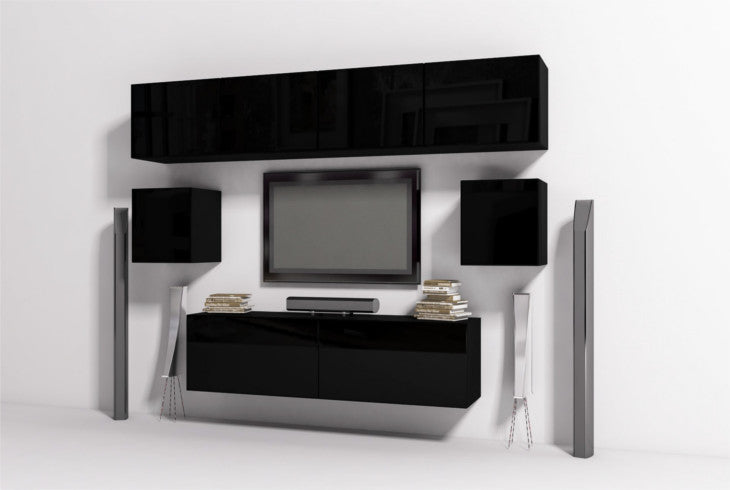 Wall Unit ONYX 13 black gloss