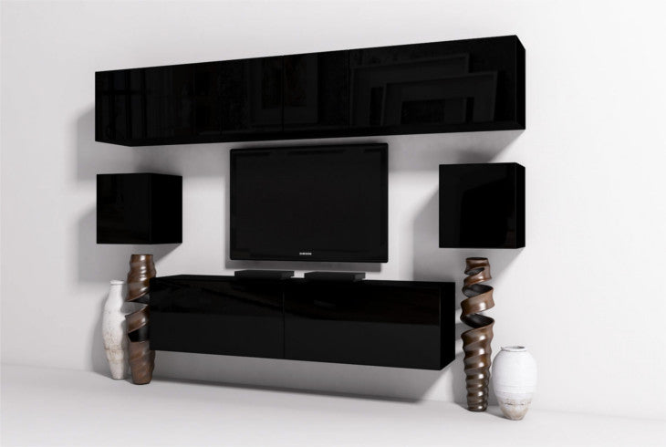 Wall Unit ONYX 15 black gloss