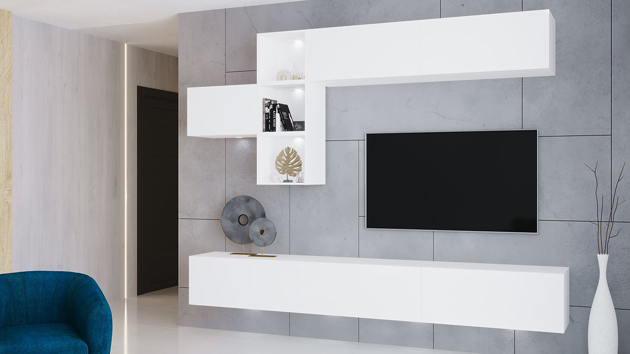 Wall Unit ONYX 4 white gloss