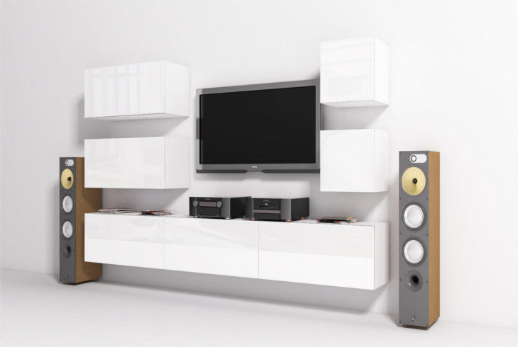 Wall Unit ONYX 9 white gloss