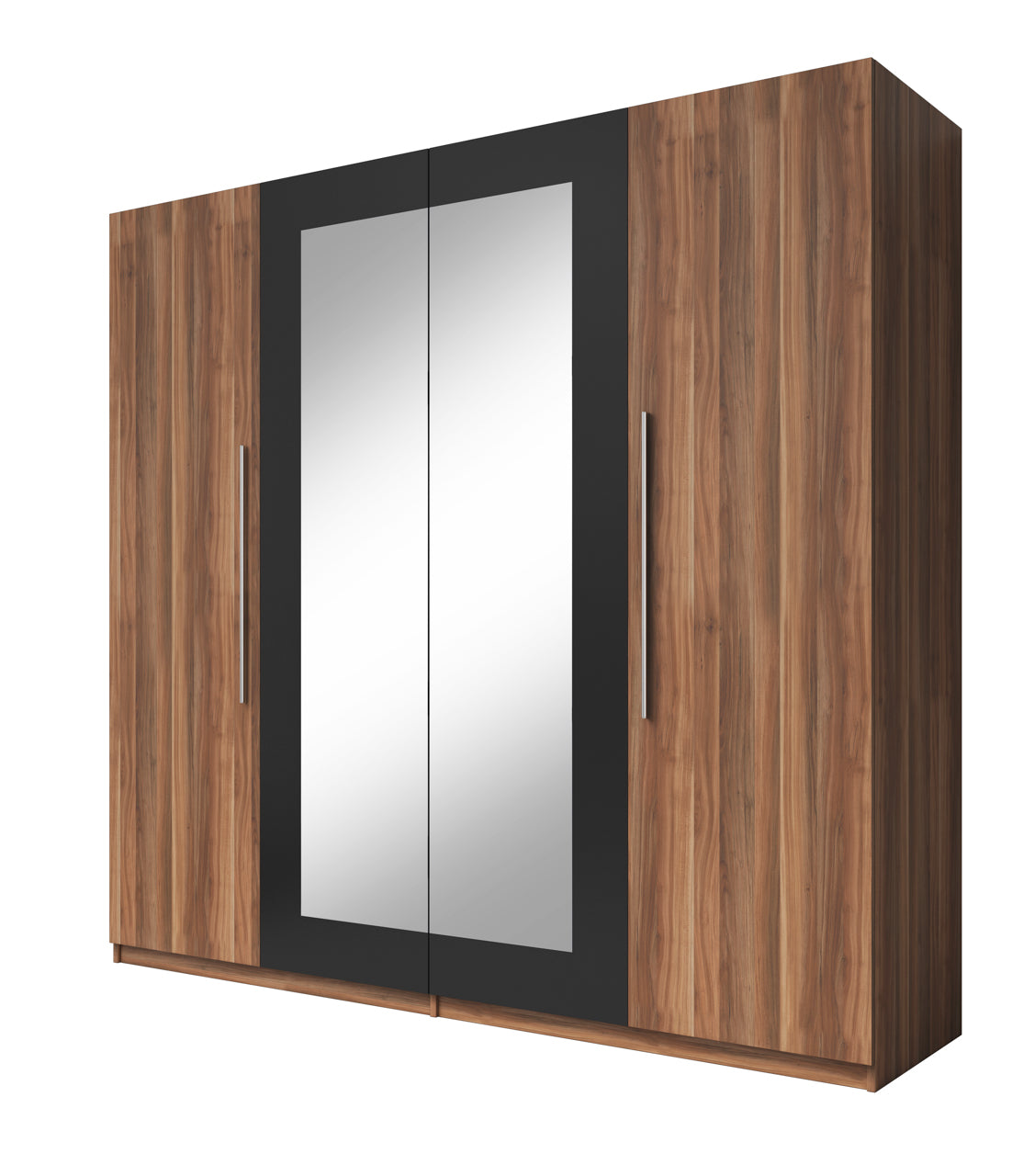 Wardrobe VERA VE20 red walnut / black