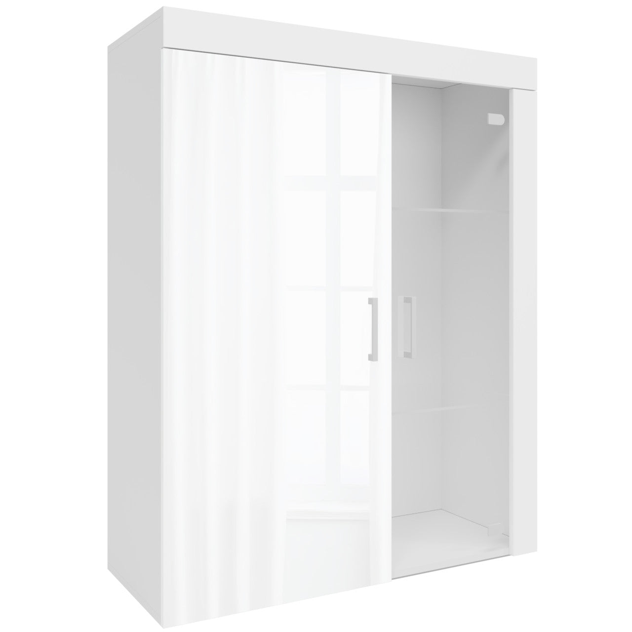 Wall Mounted Display Cabinet SAMBA II SM4 white gloss