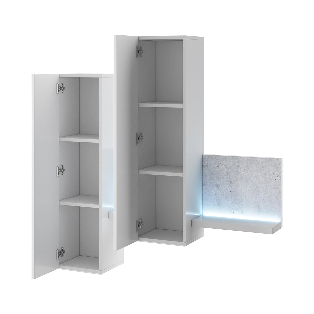 Wall Cabinet BT04 BOTA White / Colorado concrete