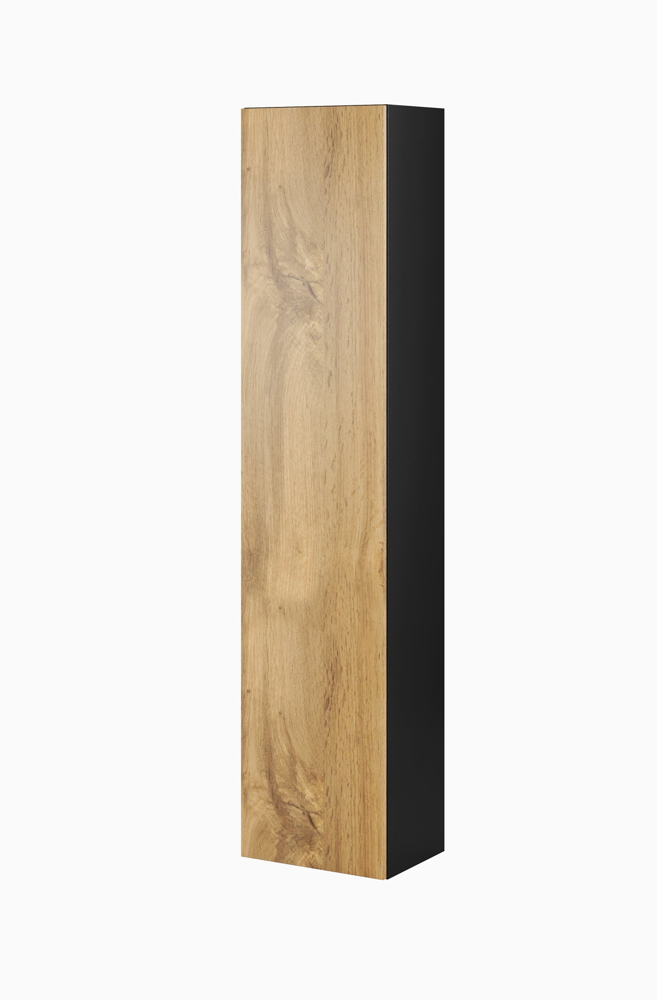 Wall mounted cabinet VIGO VG2G black / oak wotan