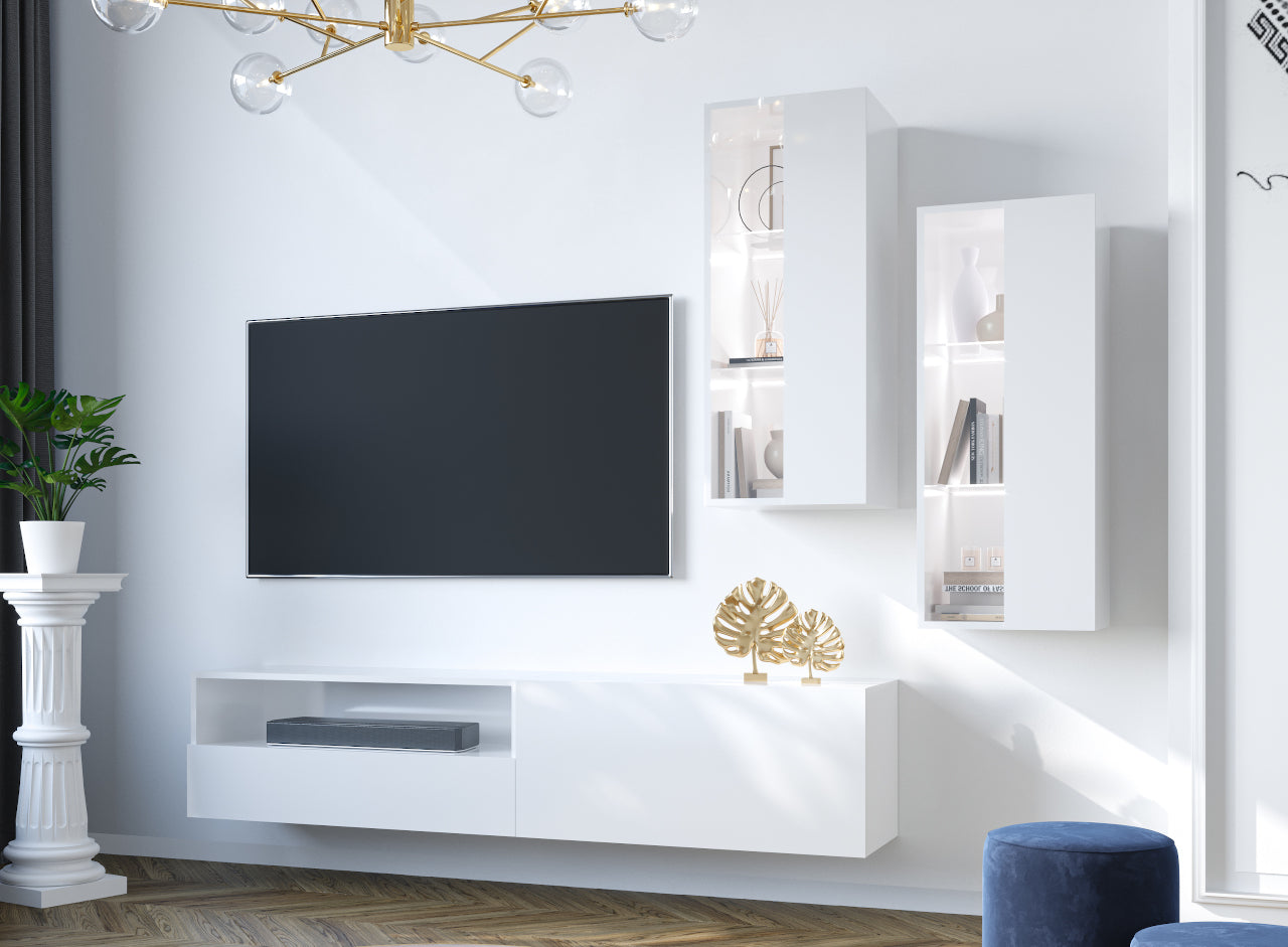 Wall Unit ONIVIO 4 white gloss