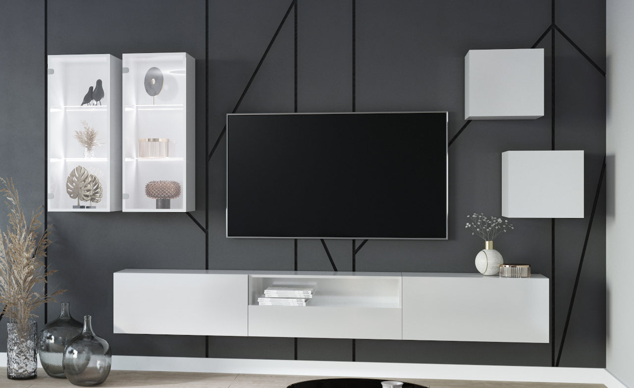 Wall Unit ONIVIO 6 white gloss